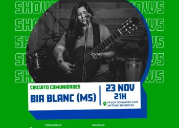 Bia Blanc se apresenta hoje no Circuito Comunidades na Capital