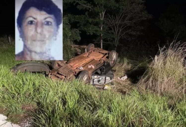 Motorista capota carro e passageira morre na BR-267 em MS