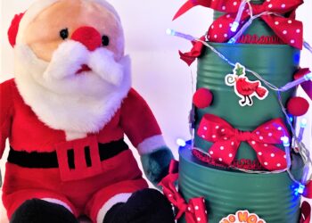Aprenda a fazer uma “Arvore de Natal” usando latas de aço