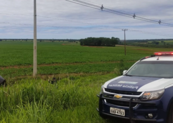 Ladrão capota Hyundai I30, foge a pé, mas acaba encontrado e preso pela polícia
