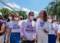 Luíza Brunet participa na Capital de marcha inédita no país pelo fim da violência contra a mulher