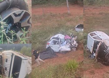 PRF indica que pneu de S-10 estourou e provocou colisão que matou família na BR-262