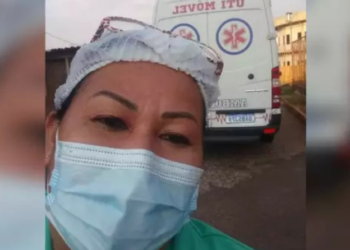 Enfermeira morre, após colisão frontal entre ambulância e caminhão na MS-223