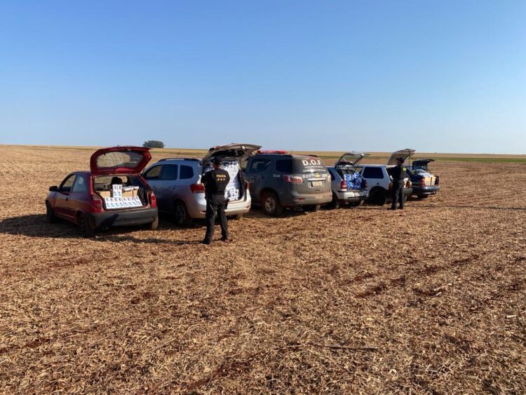 DOF apreende 5 veículos com contrabando avaliado em R$ 190 mil em MS