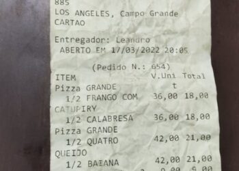 Dupla de ladrões faz pedido em pizzaria e rouba moto do entregador na Capital