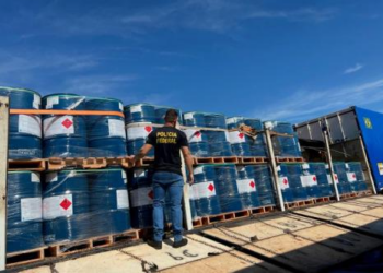 Insumo químico que seria desviado para Santa Cruz de La Sierra, é apreendido em transportadora na Capital do Pantanal
