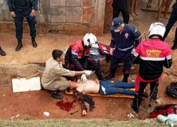 Infelizmente não resiste e morre o PM que caiu no barranco da Ernesto Geisel com a Manoel da Costa Lima
