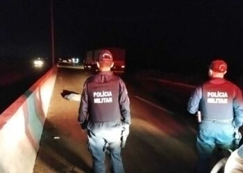 Homem morre, após ser atropelado por ônibus que trazia alunos de universidades na MS-156