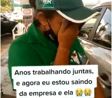 Choro em despedida de amigas frentistas de CG viraliza e bate 3 milhões de visualizações no TikTok