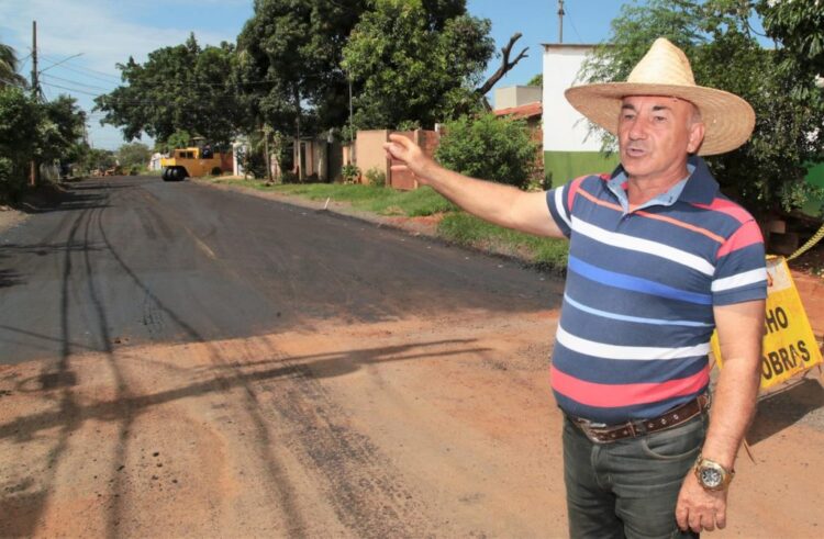 Rita Vieira já recebeu 16 km de asfalto e mais de 60% do bairro está pavimentado