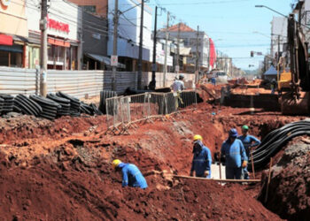 Confira o andamento das obras no centro nesta terça-feira