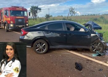 Colisão frontal entre veículos mata médica e casal que voltava de consulta na BR-060