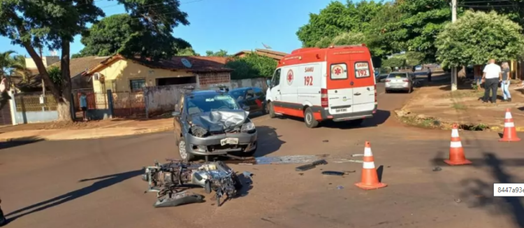 Motociclista de 29 anos morre no começo da noite, após colidir contra VW Fox