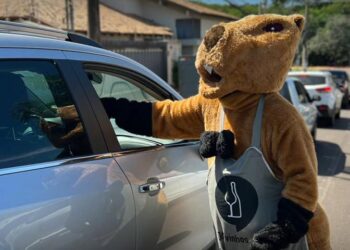 O que a Capivara estava fazendo na ExpoGrande e nas ruas da Capital? Tem haver com bebida!