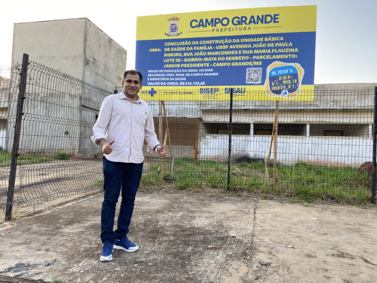 Após indicação do vereador Betinho, obras do Posto de Saúde do Jardim Presidente é retomada