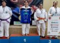 Representando associação patrocinada pela Unimed CG, judoca sobe ao pódio durante VII Copa Judô Futuro