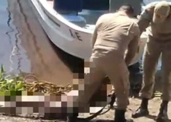 Homem pelado é encontrado morto no Rio Paraguai com ferimentos no pescoço