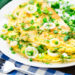 Receita Saudável: omelete de alho-poró e pimentão