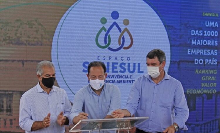 Reinaldo credita avanço no projeto de universalização do esgoto em MS a Walter Carneiro Júnior