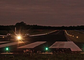Iluminação noturna no aeródromo Santa Maria é divisor de águas para a aviação de MS