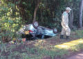 Carro com 4 trabalhadores da Vetorial capota e um morre na BR-163 em MS