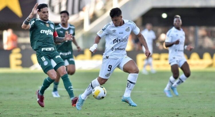 Palmeiras vence Santos e assume ponta provisória do Brasileirão
