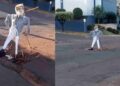 Após pedido do deputado Marcio Fernandes, buraco é fechado na rua 13 de Maio