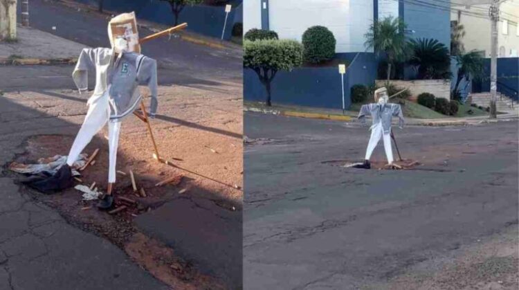 Após pedido do deputado Marcio Fernandes, buraco é fechado na rua 13 de Maio