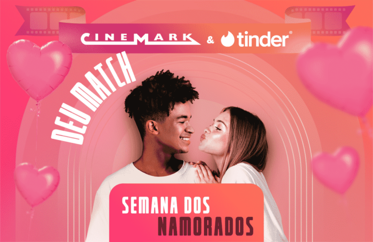 Cinemark ganha perfil no Tinder em ação para a Semana dos Namorados