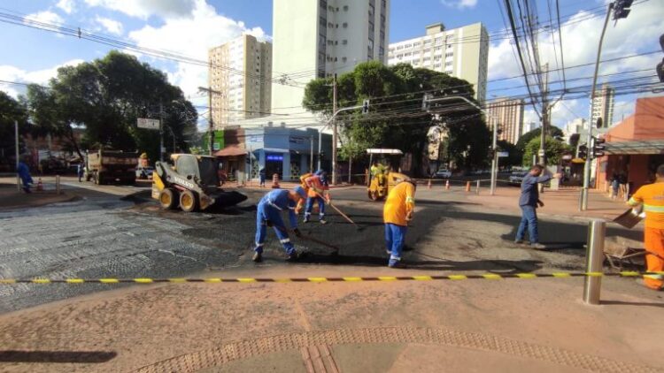 Prefeitura libera cruzamento da Rui Barbosa com a Dom Aquino e obras avançam no Centro