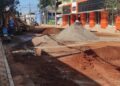 Obras de requalificação se concentram na Rua Sete de Setembro nesta terça