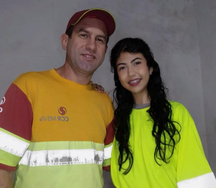 Pai e filha trilham um novo caminho trabalhando juntos na BR-163 em MS