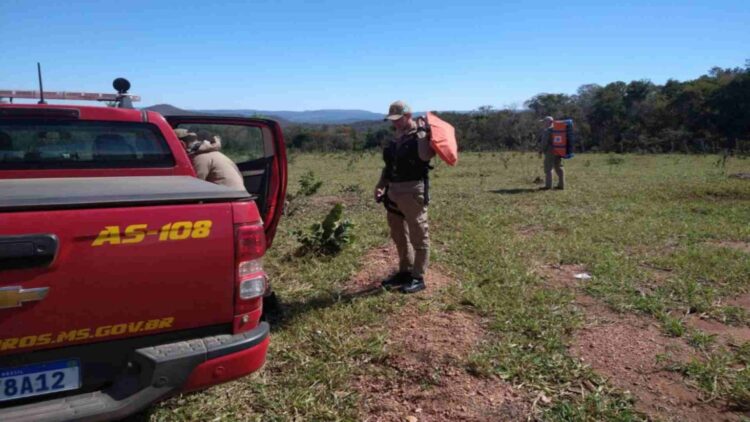 Avião faz pouso foçado na região da Serra da Bodoquena e bombeiros são acionados para busca