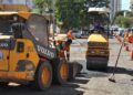 Prefeitura executa recapeamento na rua Maracaju nesta quarta-feira na Capital