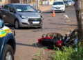Policial com sinais de embriaguez atropela e deixa ferida enfermeira que saía de plantão na Capital