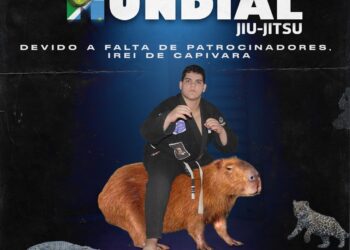“Falta patrocínio, irei de capivara”: Lutador ousa ao divulgar rifa pra disputar Mundial de Jiu-jitsu