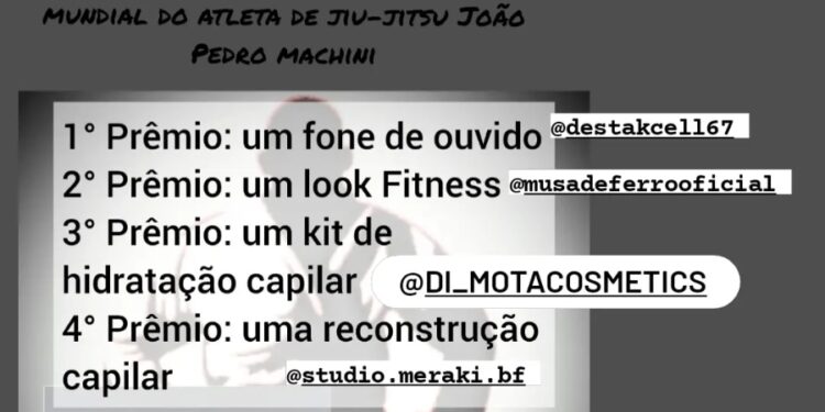 “Falta patrocínio, irei de capivara”: Lutador ousa ao divulgar rifa pra disputar Mundial de Jiu-jitsu