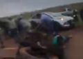 Vídeo: Em bloqueio de MS, tiros são disparados momento em que carro quis passar