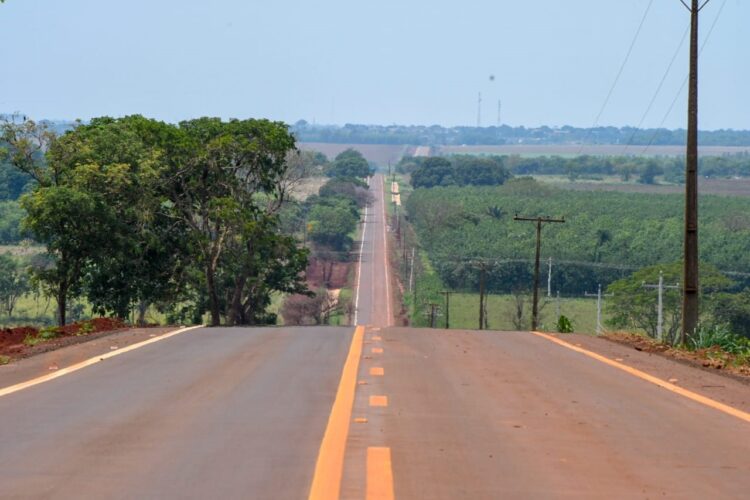 Em Terenos, acesso à Ponte do Grego já tem 10 km pavimentados e sinalizados