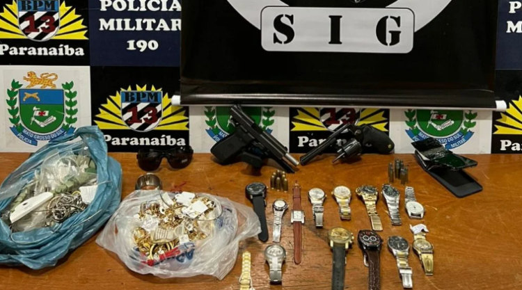 Suspeitos de roubar joalheria no interior de MS são presos pela Polícia Civil