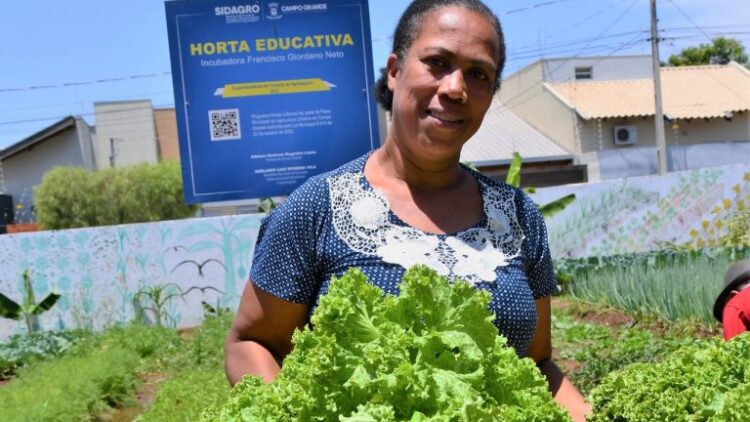Horta caseira é legado que Eliete carrega da mãe pra deixar pros filhos