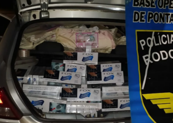 Carga de contrabando é apreendida na MS-164 e “prejuízo” ao crime é de R$ 46 mil