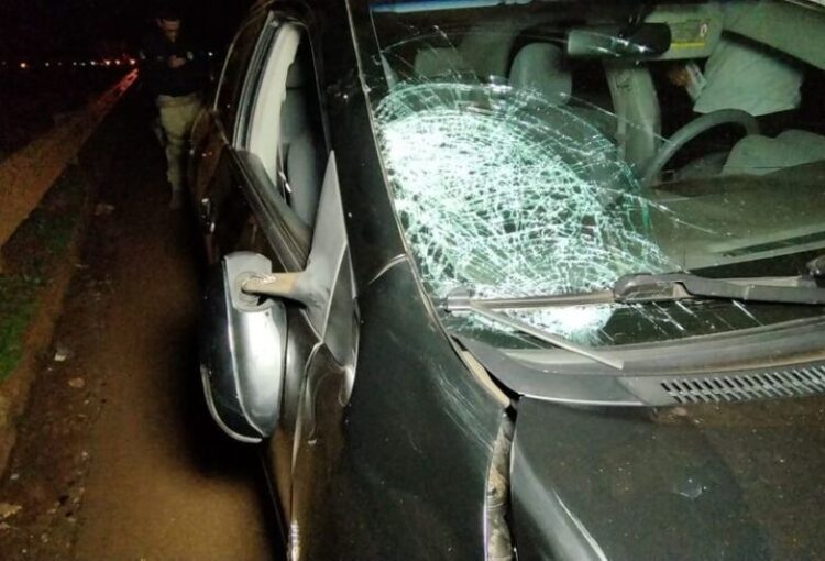 Mulher se joga em frente a carro na BR-163, é atropelada e morre em MS
