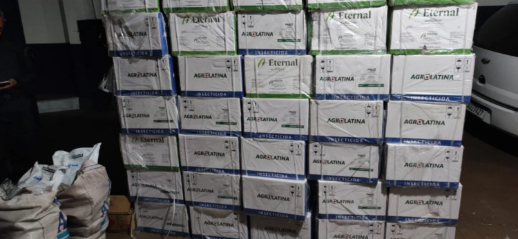 Contrabandista é preso com quase meia tonelada de agrotóxicos vindos do Paraguai