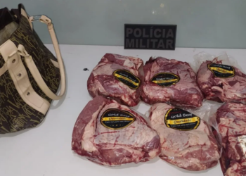 Mulher é presa por furtar seis peças de carne em atacado de Corumbá