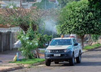 Para reforçar combate ao aedes, fumacê circula pela região do Rita Vieira