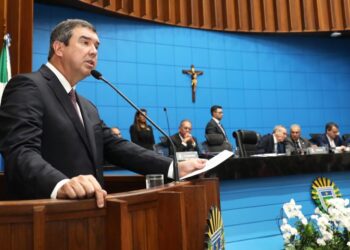 Na Assembleia Legislativa, Eduardo Riedel fala em pacificação e assume compromisso de estar aberto ao diálogo