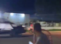 Vídeo mostra perseguição onde PM derruba condutor e garupa de motocicleta na Capital