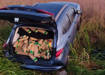 Polícia apreende Fiat Pulse abandonado na MS-164 com mais de R$ 1 milhão em maconha