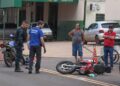 Colisão entre caminhão e motos mata um homem na Avenida das Bandeiras